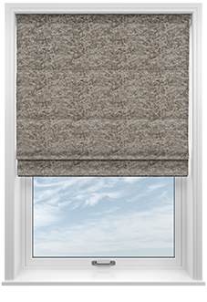 Crushed Velvet, Champagne - Twist&Fit Roman Blind